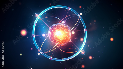 Wallpaper Mural simple atomic concept Torontodigital.ca