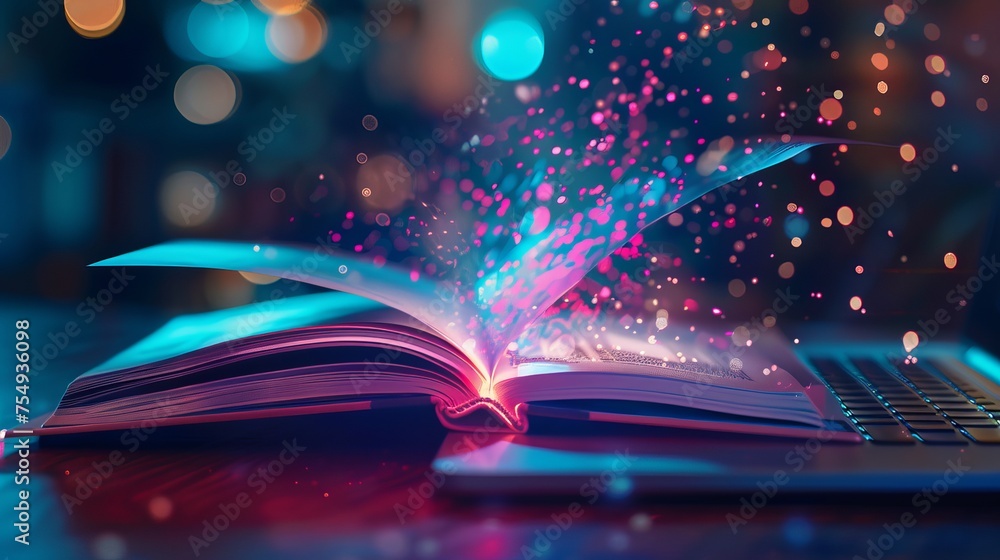 The concept of a computer as a knowledge base is depicted by portraying ...