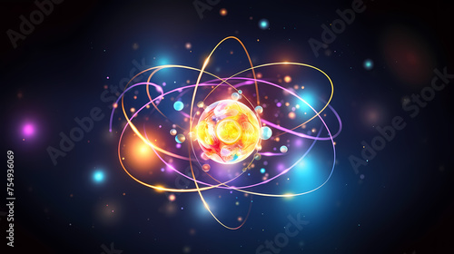 Wallpaper Mural simple atomic concept Torontodigital.ca