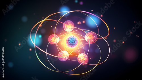 Wallpaper Mural simple atomic concept Torontodigital.ca