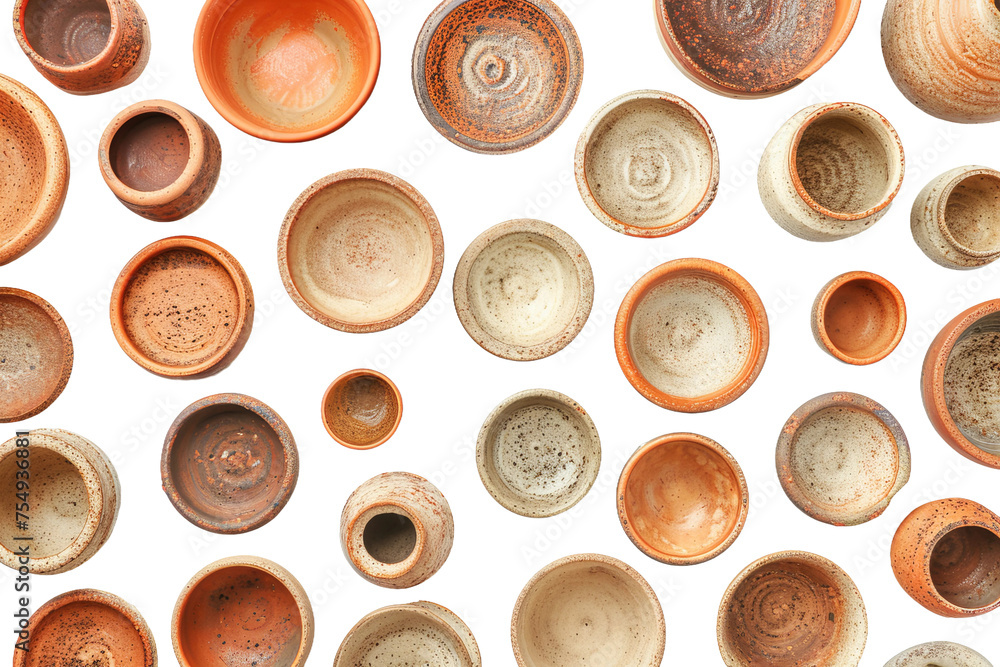 Fototapeta premium colorful isolated bowls 