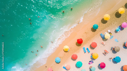 aerial view of a beach background