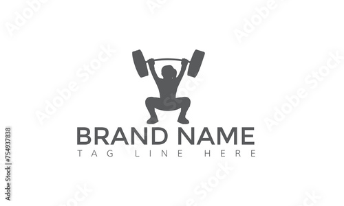 Set of monochrome fitness emblems, labels, badges, logos and designed elements.