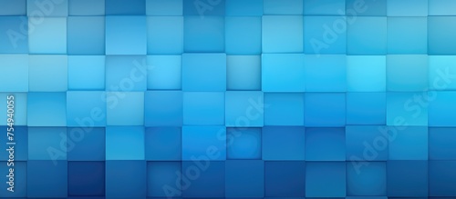 A seamless tile pattern background in shades of blue, featuring squares of different sizes in a gradient layout.