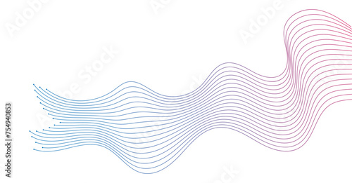 abstract wavy lines background element. Suitable for AI, tech, network, science, digital technology theme