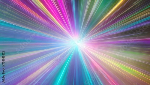 speed of light in neon colors with copy space as background or banner warp speed tunnel