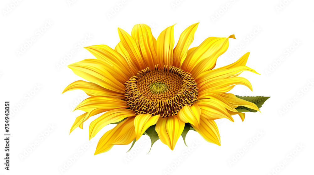 Obraz premium A yellow sunflower is the main focus of the image