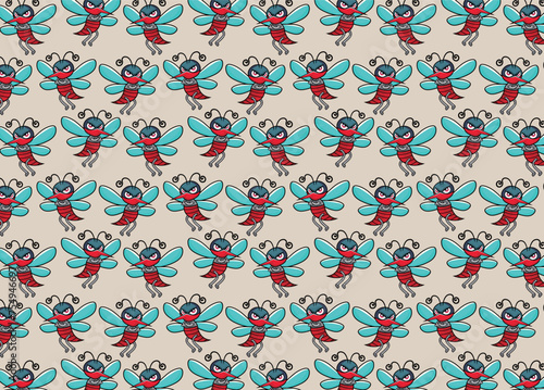dengue mosquito, villain, aedes aegypti, mosquito, vector, pattern, vector illustration
