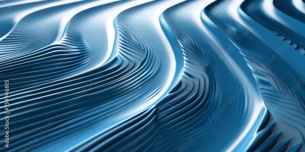 The image is a blue wave with a lot of detail and texture The image is a blue wave with a lot of detail and texture