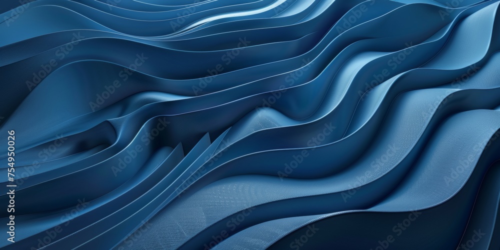 The image is a blue wave with a lot of detail The image is a blue wave with a lot of detail