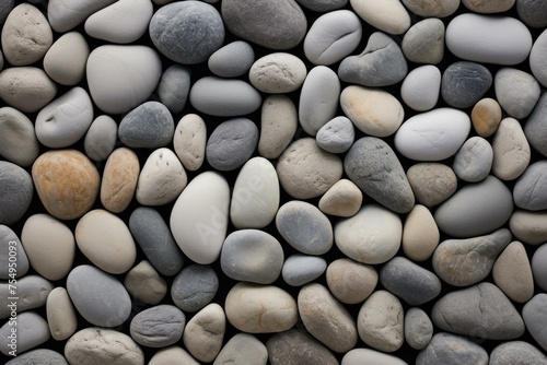 Solid Pebble concrete structure stones. Surface rough material gray structure. Generate Ai