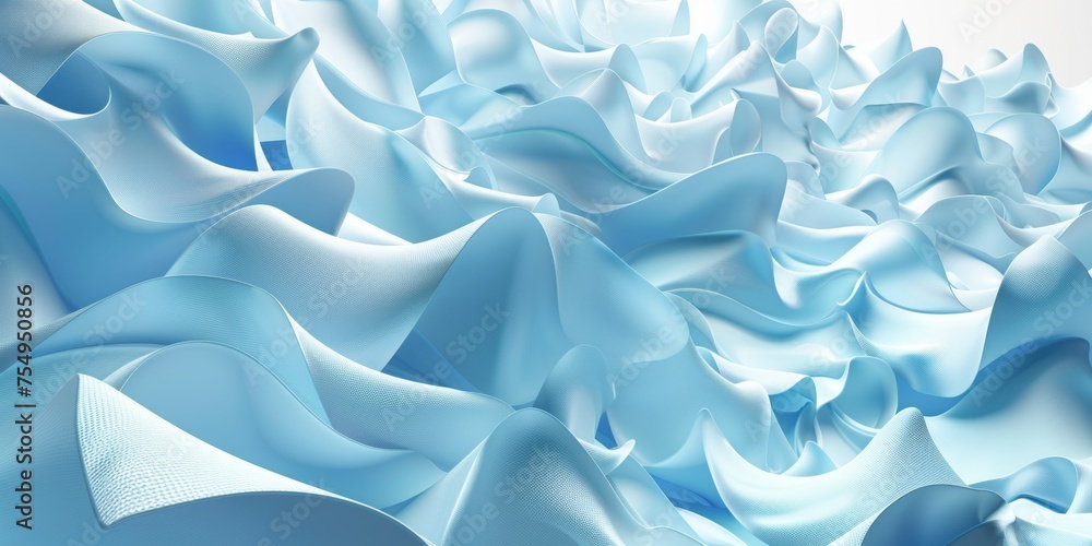 The image is a blue and white abstract of a wave The image is a blue and white abstract of a wave