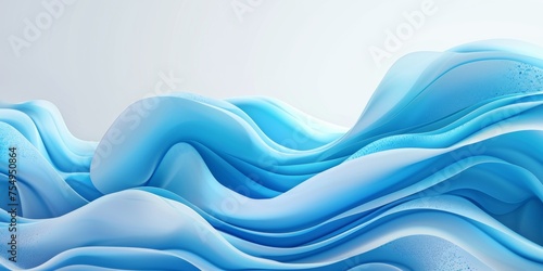 A blue wave with white background