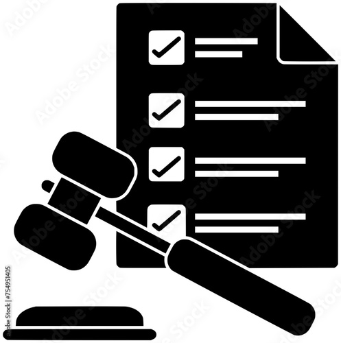 law illustration document silhouette lawyer logo justice icon legal outline hammer judge court business gavel attorney contract legislation judgment shape court business for vector graphic background