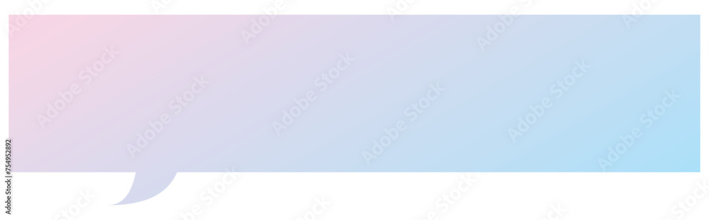 Fototapeta premium 吹き出しのイラスト13【パステルカラーの2色グラデーション（ピンク・水色）】