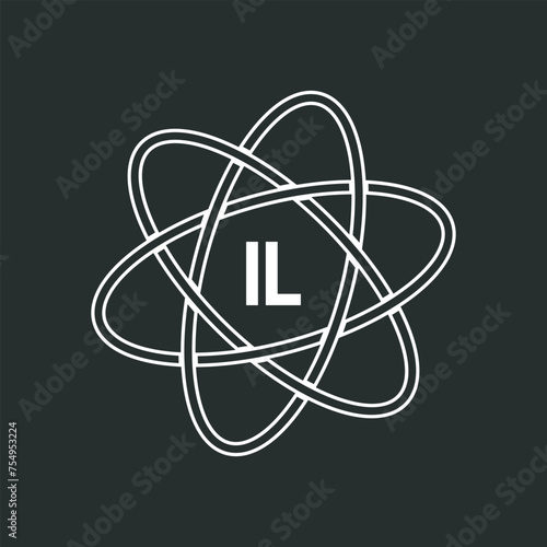 IL letter logo design on white background. IL logo. IL creative initials letter Monogram logo icon concept. IL letter design
