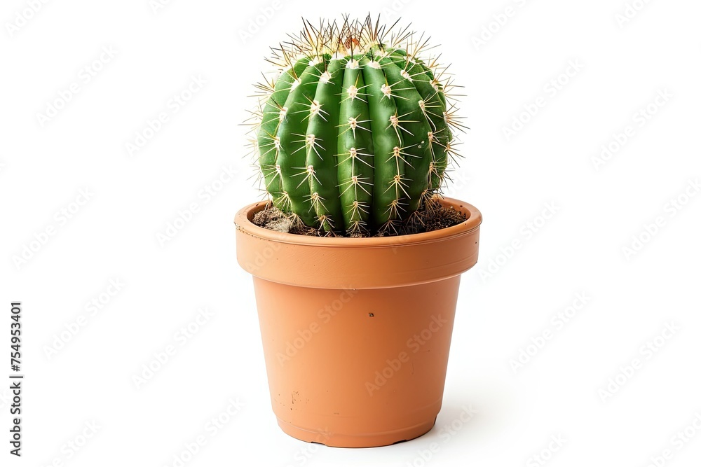 cactus in pot isolated on white background cactus in pot isolated on white background
