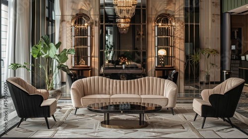 luxury hotel lobby and furniture © Sajida