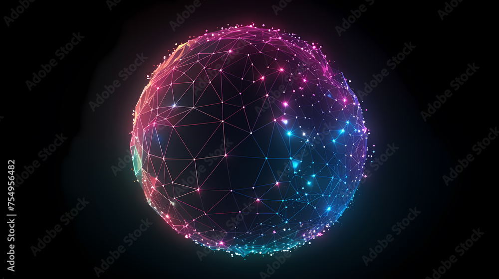 Obraz premium Global network connection concept