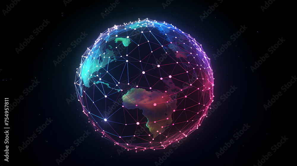 Global network connection concept Global network connection concept