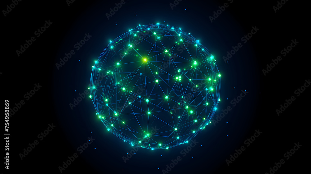 Global network connection concept Global network connection concept