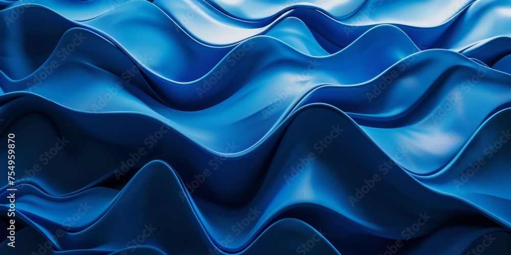 The image is a blue wave with a lot of detail The image is a blue wave with a lot of detail