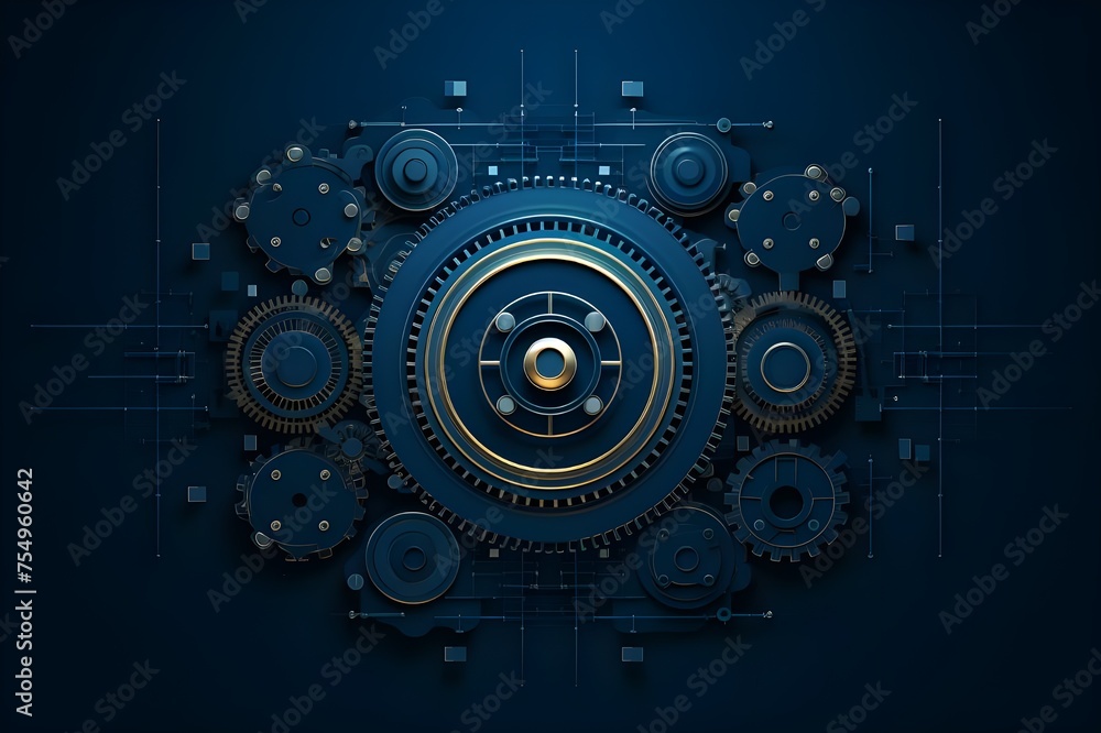 Blueprinted Gears Vector Wireframe Artistry Again Blueprinted Gears Vector Wireframe Artistry Again