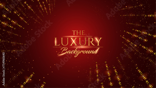 Red Luxury Premium Corporate Abstract Design. Grand Celebration Design for Event and Birthday. Elegant Decorative Layout Template. Modern looking sophisticated Design Layout. Minimal Design Style.