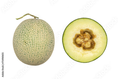 A melon is any of various plants of the family Cucurbitaceae with sweet photo