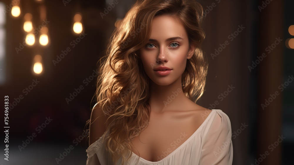Studio fashion portrait of gorgeous teen girl
Studio fashion portrait of gorgeous teen girl