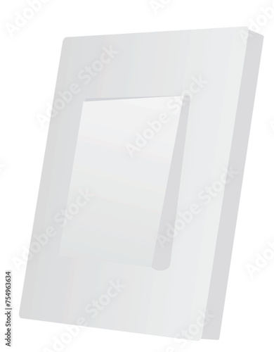White mono switch. vector illustration