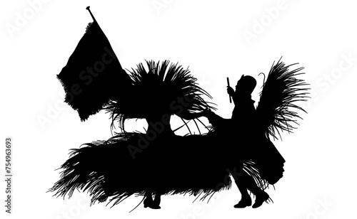 samba, baile, brasil, danza, carnaval, silueta, color, vector, pegatina, plumas, traje, ilustracion, angel, diablo	
