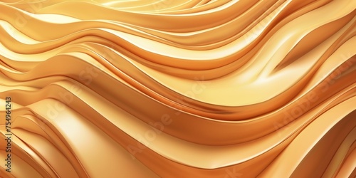 A golden wave with a lot of detail