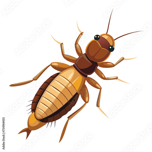 Termite isolated illustration on white background