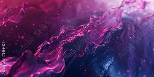 A purple and blue background with a pinkish purple line of water