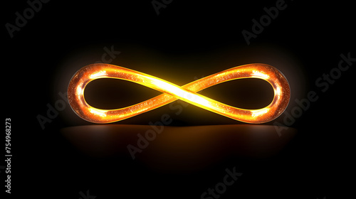 infinity sign, glowing sign