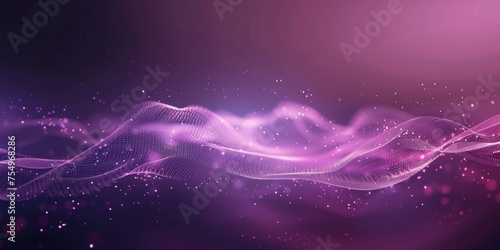 A purple wave with a lot of sparkles - stock background.