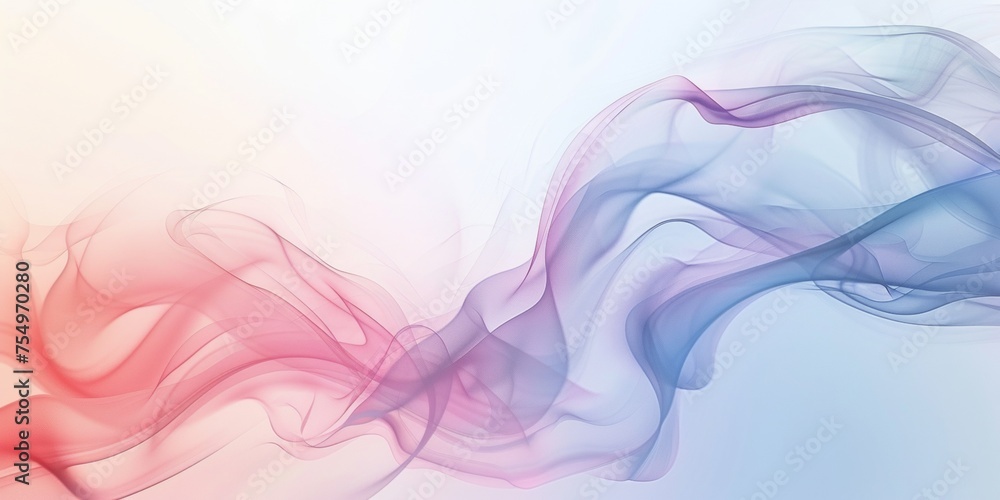 Obraz premium A colorful, flowing line of pink, blue, and white - stock background.