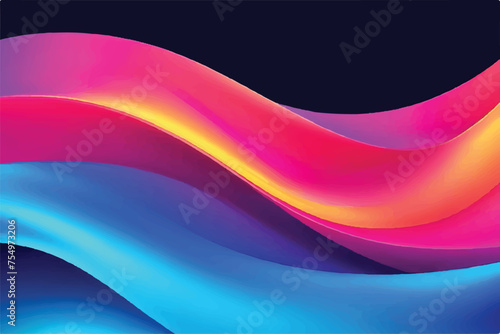 Abstract Liquid Gradient Background. Abstract wave background stock illustration. Gradient Trendy waves colorful background wallpaper. Abstract design wavy pattern vector illustration wallpaper.