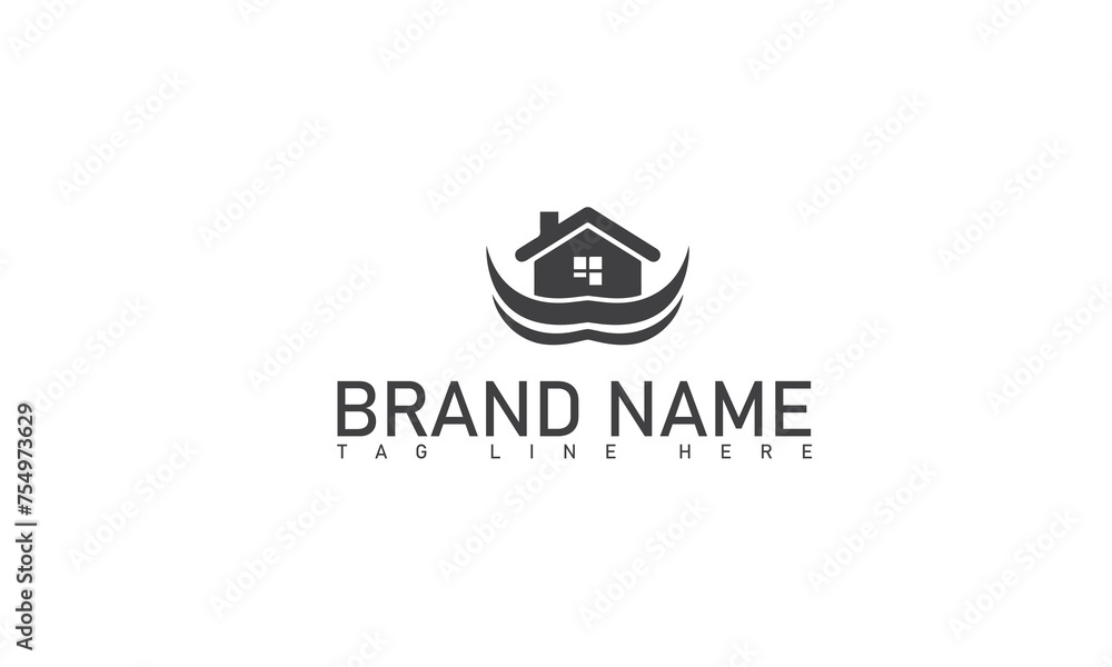 Simple And Elegant Real Estate Logo Design Template For Your Company Simple And Elegant Real Estate Logo Design Template For Your Company