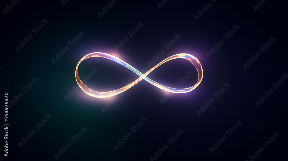Colorful infinity shapes background, infinity symbol Colorful infinity shapes background, infinity symbol