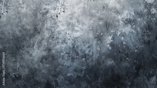 Abstract gray and black textured background for creative designs. Rough and smooth surface patterns for artistic backgrounds. Monochromatic painted texture with depth and contrast.