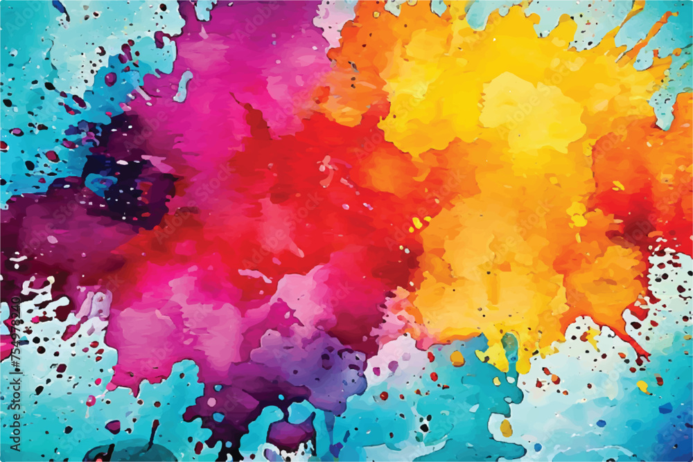 Colorful watercolor paint splash art. Colorful Watercolor Splash Abstract Art Pattern. Painted watercolor texture.