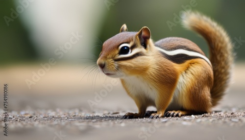 a close up of a small squirrel on the ground with it's front paws on it's head.