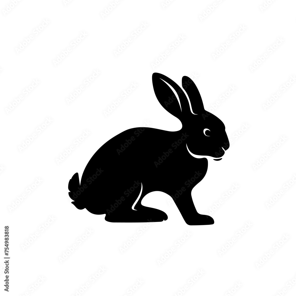 Silhouette of a animals side view isolated Silhouette of a animals side view isolated