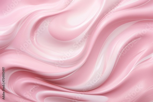 Pastel Pink cream texture. Smear natural product. Generate Ai