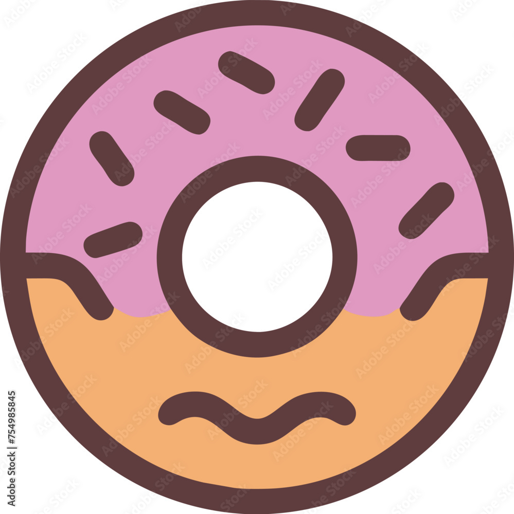 hand-drawn donut icon vector hand-drawn donut icon vector