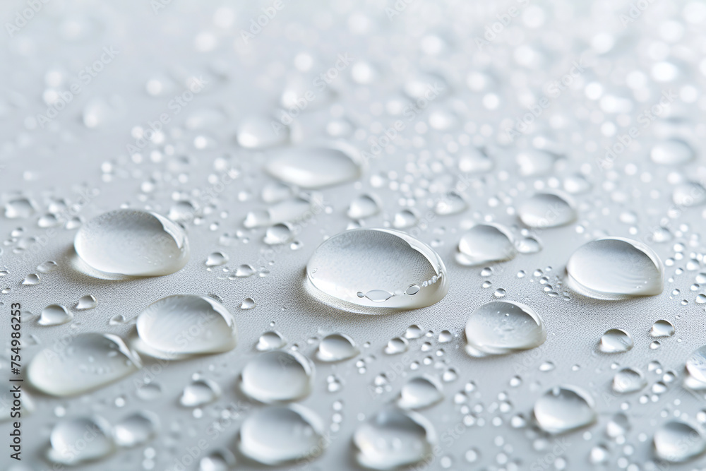 Blank white drop pattern background. Water drops on white background texture. Water drops on waterproof fabric background. Blank white drop pattern background. Water drops on white background texture. Water drops on waterproof fabric background.