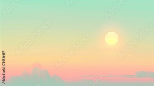 Pastel Dawn Light: Perfect Background for Yoga and Mindfulness