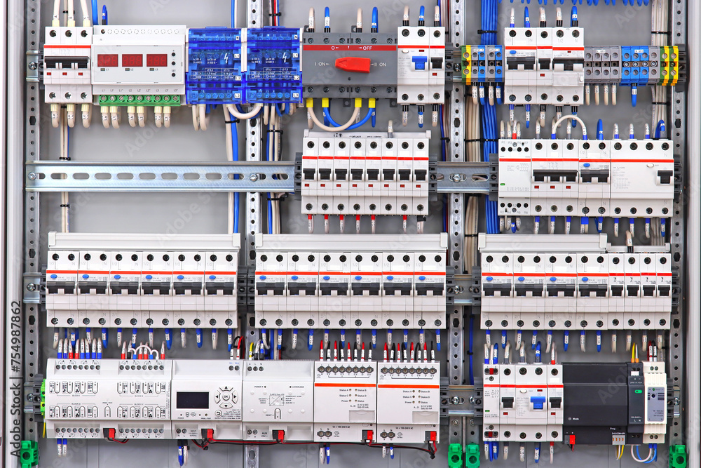 An electrical panel for the organization of electricity supply to the apartment.